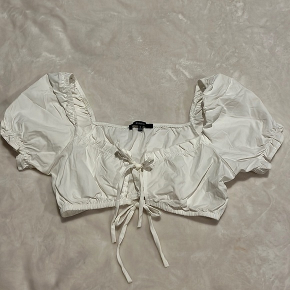 Fashion Nova Tops - Puff Sleeve Crop Top